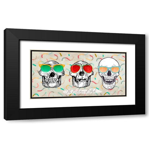 The evolution of style Black Modern Wood Framed Art Print with Double Matting by Steven, Hill