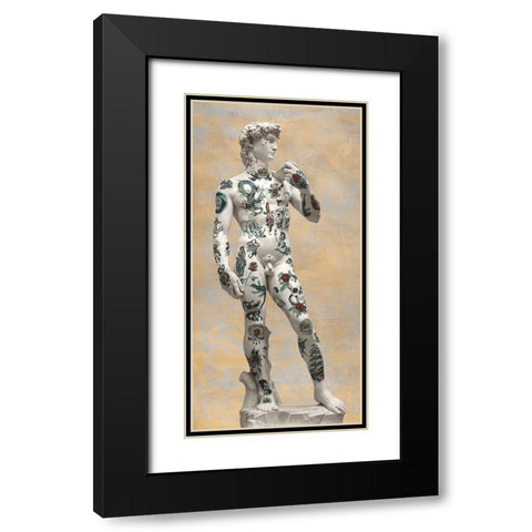 Stattoo I â€“ David Black Modern Wood Framed Art Print with Double Matting by Hill, Steven
