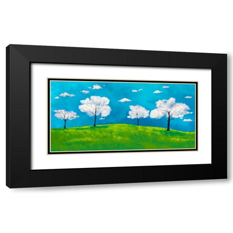 Valley of clouds Black Modern Wood Framed Art Print with Double Matting by Lamanche, Stef