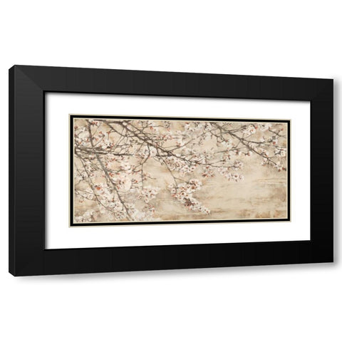 Ciliegio in fiore Black Modern Wood Framed Art Print with Double Matting by Mei, Silvia