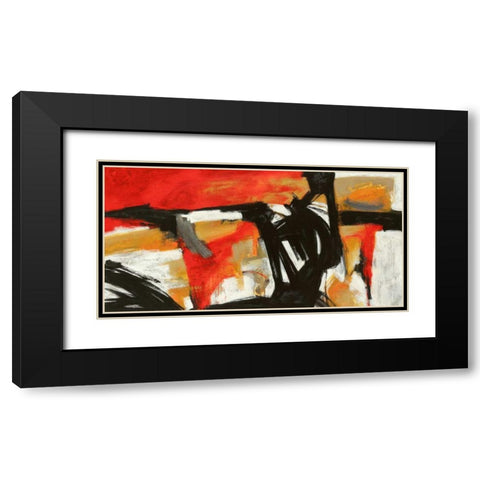 Into the fire Black Modern Wood Framed Art Print with Double Matting by Stone, Jim