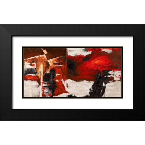 Eclipse Black Modern Wood Framed Art Print with Double Matting by Stone, Jim