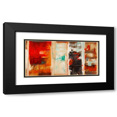 Seasons Black Modern Wood Framed Art Print with Double Matting by Stone, Jim
