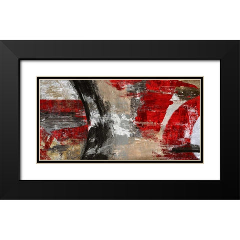 Red Tornado Black Modern Wood Framed Art Print with Double Matting by Stone, Jim