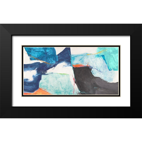 High Tide Black Modern Wood Framed Art Print with Double Matting by Jim, Stone