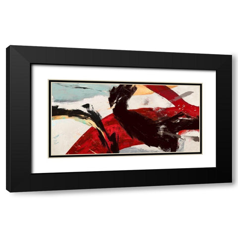 Ride the Tiger Black Modern Wood Framed Art Print with Double Matting by Jim, Stone