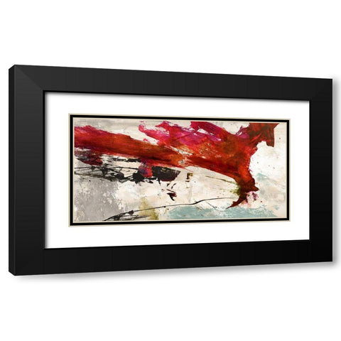 Colors Rumbling Black Modern Wood Framed Art Print with Double Matting by Stone, Jim