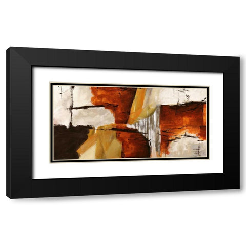 Of Wood and Stone Black Modern Wood Framed Art Print with Double Matting by Stone, Jim
