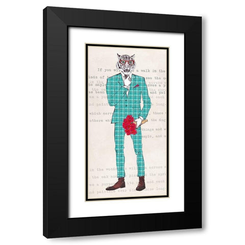 Loverboy Black Modern Wood Framed Art Print with Double Matting by Matt, Spencer
