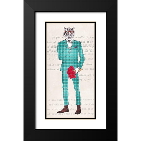 Loverboy Black Modern Wood Framed Art Print with Double Matting by Matt, Spencer