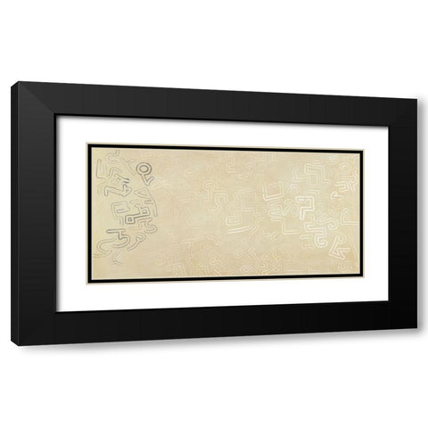 Calligraphy in motion Black Modern Wood Framed Art Print with Double Matting by Roja, Steve