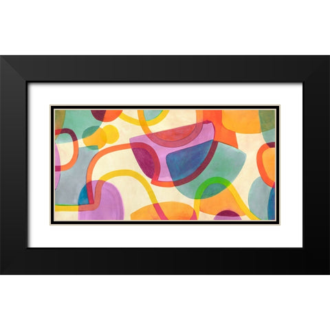 Fun Fair Black Modern Wood Framed Art Print with Double Matting by Roja, Steve
