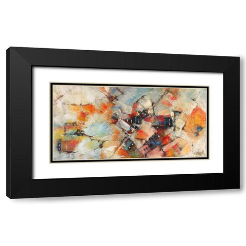 Quartieri di Rio Black Modern Wood Framed Art Print with Double Matting by Marzari, Tebo