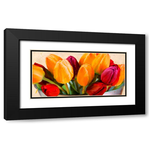 Colorscape I Black Modern Wood Framed Art Print with Double Matting by Rizzardi, Teo