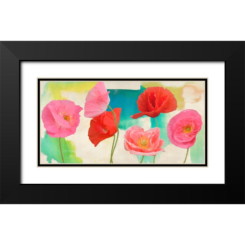 Festival Black Modern Wood Framed Art Print with Double Matting by Rizzardi, Teo