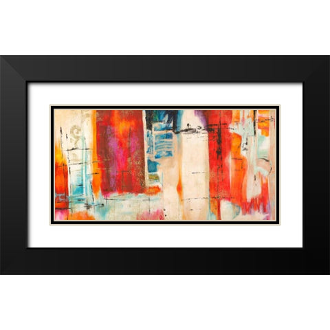 Bangalore Black Modern Wood Framed Art Print with Double Matting by Taylor, Heather