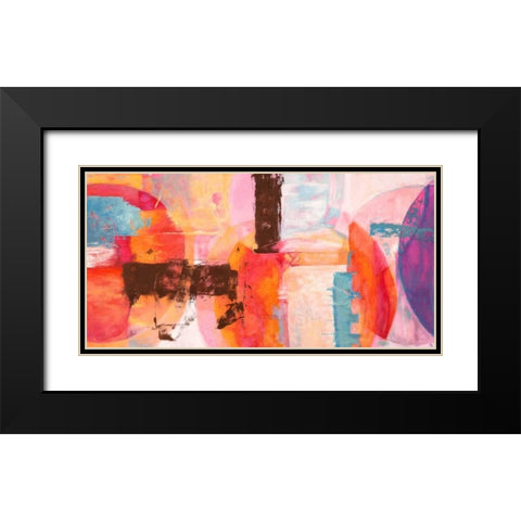 Samsara Black Modern Wood Framed Art Print with Double Matting by Taylor, Heather