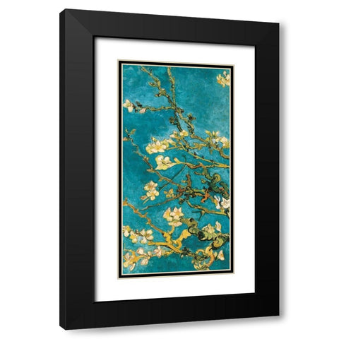 Mandorlo in fiore I Black Modern Wood Framed Art Print with Double Matting by Van Gogh, Vincent