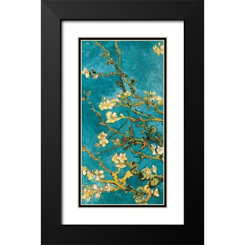 Mandorlo in fiore I Black Modern Wood Framed Art Print with Double Matting by Van Gogh, Vincent