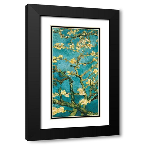 Mandorlo in fiore II Black Modern Wood Framed Art Print with Double Matting by Van Gogh, Vincent