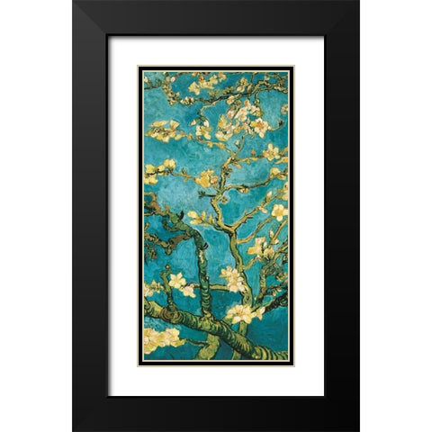 Mandorlo in fiore II Black Modern Wood Framed Art Print with Double Matting by Van Gogh, Vincent