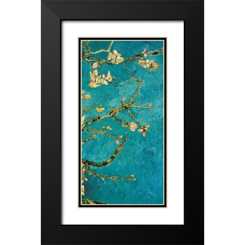 Mandorlo in fiore III Black Modern Wood Framed Art Print with Double Matting by Van Gogh, Vincent