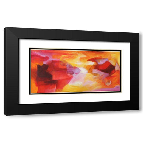 Ipanema Black Modern Wood Framed Art Print with Double Matting by Perelli, Teo Vals