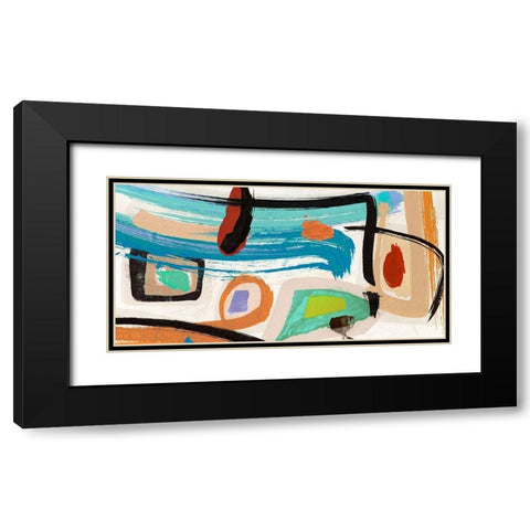 Aventure Black Modern Wood Framed Art Print with Double Matting by Teo, Vals Perelli