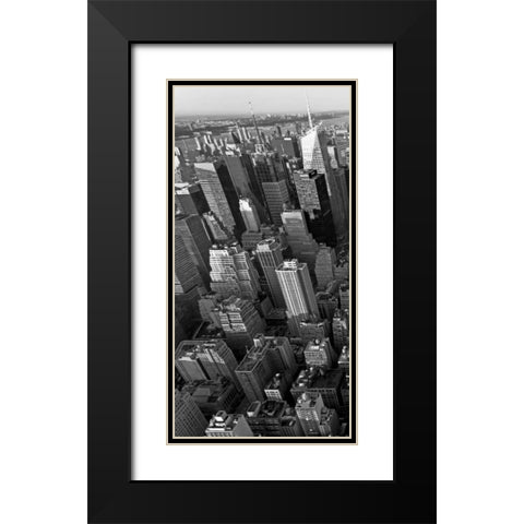 Skyscrapers in Manhattan I Black Modern Wood Framed Art Print with Double Matting by Ratsenskiy, Vadim