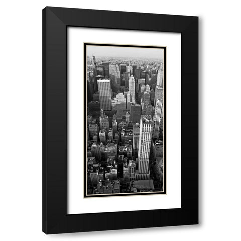 Skyscrapers in Manhattan II Black Modern Wood Framed Art Print with Double Matting by Ratsenskiy, Vadim