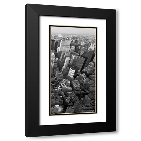 Skyscrapers in Manhattan III Black Modern Wood Framed Art Print with Double Matting by Ratsenskiy, Vadim