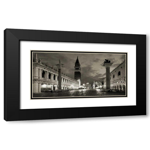 Piazza San Marco, Venice Black Modern Wood Framed Art Print with Double Matting by Ratsenskiy, Vadim