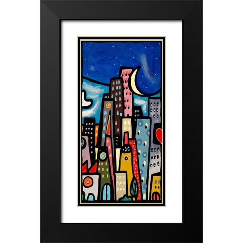 Quando soffia il vento II Black Modern Wood Framed Art Print with Double Matting by Wallas