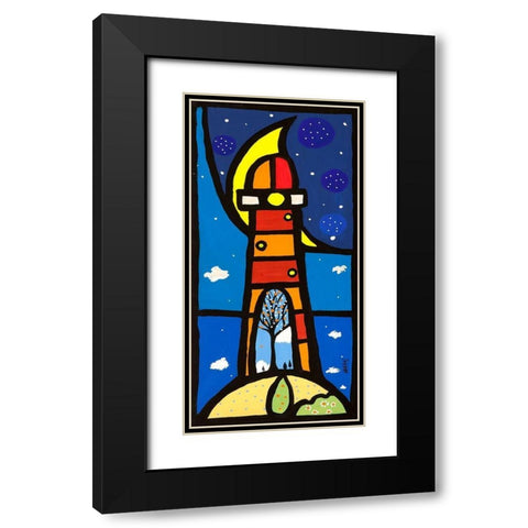 Inside Black Modern Wood Framed Art Print with Double Matting by Wallas