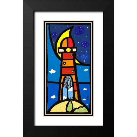 Inside Black Modern Wood Framed Art Print with Double Matting by Wallas