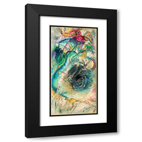 Improvisation sans titre Black Modern Wood Framed Art Print with Double Matting by Kandinsky, Wassily