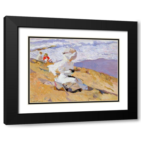 Capturing the moment Black Modern Wood Framed Art Print with Double Matting by Sorolla y Bastida, Joaquin