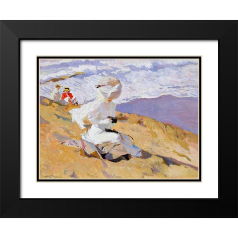 Capturing the moment Black Modern Wood Framed Art Print with Double Matting by Sorolla y Bastida, Joaquin