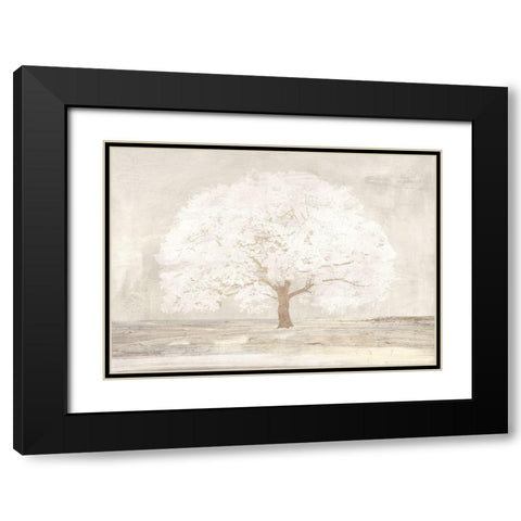 Pale Tree Black Modern Wood Framed Art Print with Double Matting by Aprile, Alessio