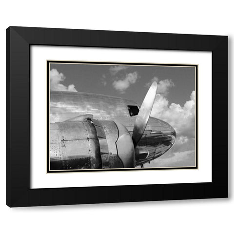 Propeller Black Modern Wood Framed Art Print with Double Matting by Gasoline Images
