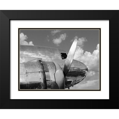 Propeller Black Modern Wood Framed Art Print with Double Matting by Gasoline Images