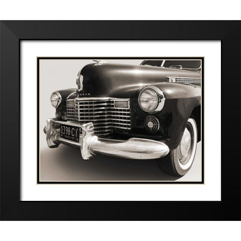 1941 Cadillac Fleetwood Touring Sedan Black Modern Wood Framed Art Print with Double Matting by Gasoline Images