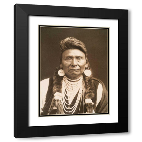 Chief Joseph- Nez Perce- 1900 Black Modern Wood Framed Art Print with Double Matting by Anonymous