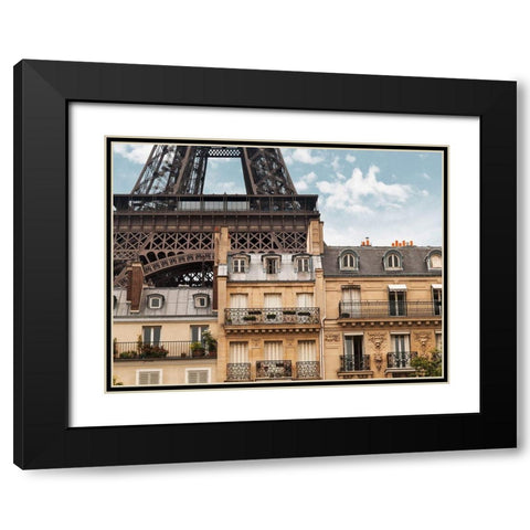 Parisienne architectures Black Modern Wood Framed Art Print with Double Matting by Pangea Images