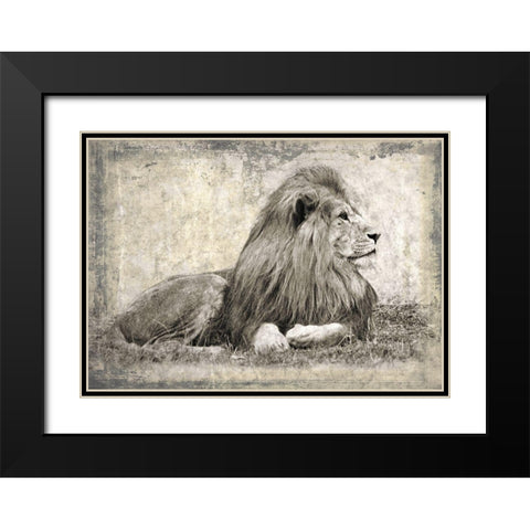 Memories of Africa I Black Modern Wood Framed Art Print with Double Matting by Moureau, Marc