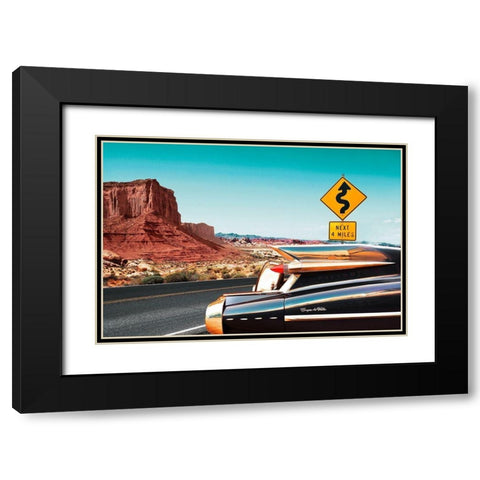 Coupe de Ville Black Modern Wood Framed Art Print with Double Matting by Gasoline Images