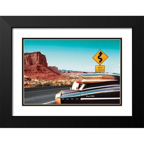 Coupe de Ville Black Modern Wood Framed Art Print with Double Matting by Gasoline Images