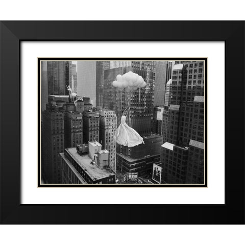 Head over Heels Black Modern Wood Framed Art Print with Double Matting by Lauren, Julian