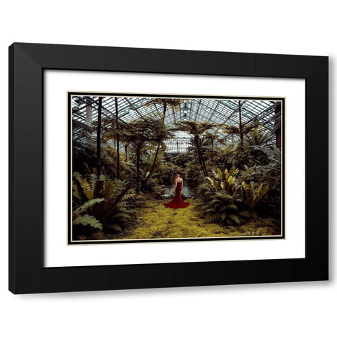 Unconventional Womenscape #2-Jardin dHiver Black Modern Wood Framed Art Print with Double Matting by Lauren, Julian