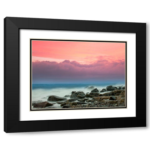Pastel Morning Black Modern Wood Framed Art Print with Double Matting by Pangea Images
